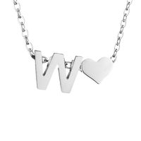 Stainless Steel Titanium Steel 14K Gold Plated Fashion Plating Letter Necklace sku image 49