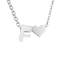 Stainless Steel Titanium Steel 14K Gold Plated Fashion Plating Letter Necklace sku image 32