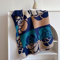 Femmes Style Classique Fleur Imitation Cachemire Foulard sku image 4