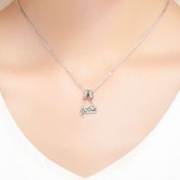Casual Handmade Novelty Cat Sterling Silver Plating Inlay Zircon White Gold Plated Jewelry Accessories main image 2