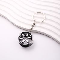 Cool Style Solid Color Alloy Shiny Metallic Plating Bag Pendant Keychain main image 8