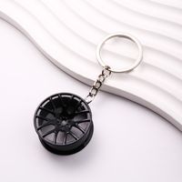 Cool Style Solid Color Alloy Shiny Metallic Plating Bag Pendant Keychain main image 7