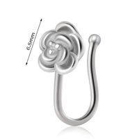 Simple Style Moon Heart Shape Copper Nose Ring In Bulk sku image 3