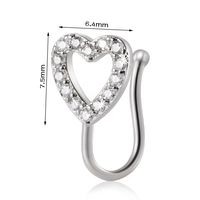 Simple Style Moon Heart Shape Copper Nose Ring In Bulk sku image 14