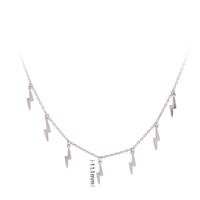 Simple Style Solid Color Sterling Silver Plating Gold Plated Necklace sku image 1
