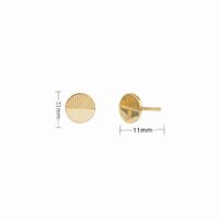 1 Pair Simple Style Round Plating Sterling Silver Ear Studs sku image 2