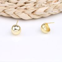 1 Pair Basic Modern Style Semicircle Plating Sterling Silver Ear Studs main image 3