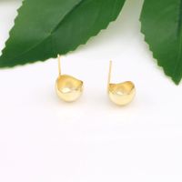 1 Pair Basic Modern Style Semicircle Plating Sterling Silver Ear Studs main image 4