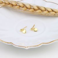 1 Pair Sweet Heart Shape Plating Sterling Silver Drop Earrings main image 1