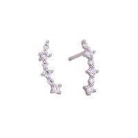 1 Pair Basic Classic Style Geometric Sterling Silver Ear Studs sku image 1