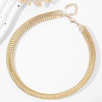 Wholesale Jewelry Hip-Hop Retro Round Dots Water Ripples Waves Iron Necklace sku image 2