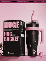 Glam Letter Stainless Steel Thermos Cup main image 2