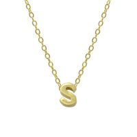 Elegant Letter Sterling Silver Pendant Necklace In Bulk sku image 13