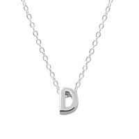 Elegant Letter Sterling Silver Pendant Necklace In Bulk sku image 32