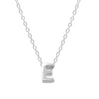 Elegant Letter Sterling Silver Pendant Necklace In Bulk sku image 14