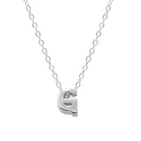 Elegant Letter Sterling Silver Pendant Necklace In Bulk sku image 48