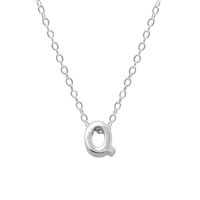 Elegant Letter Sterling Silver Pendant Necklace In Bulk sku image 34