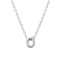 Elegant Letter Sterling Silver Pendant Necklace In Bulk sku image 28