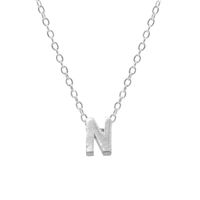 Elegant Letter Sterling Silver Pendant Necklace In Bulk sku image 46