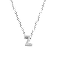 Elegant Letter Sterling Silver Pendant Necklace In Bulk sku image 21