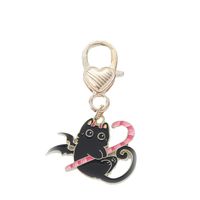 Cute Cat Metal Women's Bag Pendant Keychain main image 4
