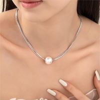 Modern Style Water Droplets Titanium Steel Necklace sku image 2