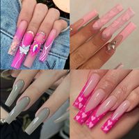 Simple Style Solid Color Abs Wear Manicure 1 Set main image 5