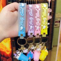 Cute Ice Cream Letter Silica Gel Women's Bag Pendant Keychain main image 5