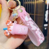 Cute Ice Cream Letter Silica Gel Women's Bag Pendant Keychain main image 4