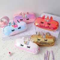 Unicorn Sequin Learning Cute Pencil Case main image 1