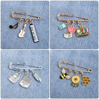 Simple Style Flower Alloy Enamel Women's Brooches main image 1