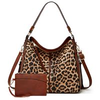 Women's All Seasons Pu Leather Leopard Streetwear Square Zipper Shoulder Bag sku image 6