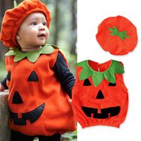 Halloween Funny Pumpkin Cotton Boys Clothing Sets main image 1