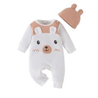 Casual Cartoon Printing Polyester Baby Rompers sku image 3