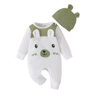 Casual Cartoon Printing Polyester Baby Rompers sku image 6