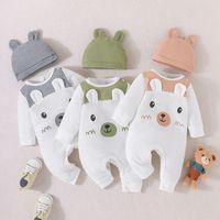 Casual Cartoon Printing Polyester Baby Rompers main image 1