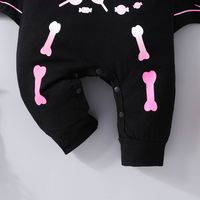 Casual Skeleton Printing Cotton Baby Rompers main image 2