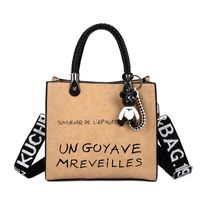 Frau Alle Jahreszeiten Pu-leder Brief Strassenmode Quadrat Reißverschluss Handtasche main image 2