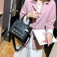 Women's All Seasons Pu Leather Letter Streetwear Square Zipper Handbag main image 4