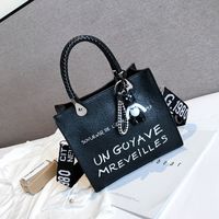 Women's All Seasons Pu Leather Letter Streetwear Square Zipper Handbag sku image 2