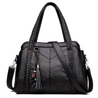Women's All Seasons Pu Leather Solid Color Elegant Square Zipper Handbag sku image 4