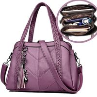 Women's All Seasons Pu Leather Solid Color Elegant Square Zipper Handbag main image 2