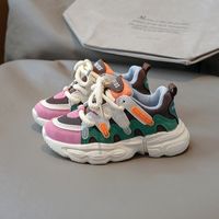 Unisex Casual Color Block Point Toe Running Shoes main image 4