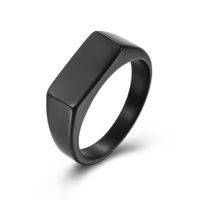 Wholesale Casual Classic Style Geometric Titanium Steel Rings sku image 22