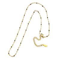Simple Style Printing Stainless Steel Alloy Plating Gold Plated Necklace sku image 6