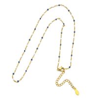 Simple Style Printing Stainless Steel Alloy Plating Gold Plated Necklace sku image 10