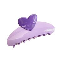 Cute Sweet Heart Shape Plastic Hair Claws main image 5