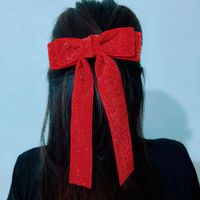 Simple Style Solid Color Flannel Hair Clip main image 1