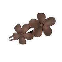 Simple Style Solid Color Flower Plastic Hair Clip main image 4