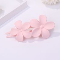 Simple Style Solid Color Flower Plastic Hair Clip sku image 7